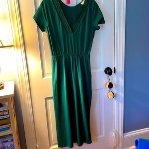 CLASSIC COOL! NWOT Sezane maxi tshirt dress green L <3